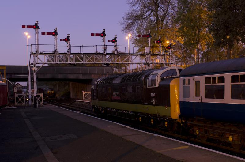 55016 BURY 15.10.11.JPG: 55016 BURY E.L.R. AT BONKERS O'CLOCK AKA 05.59 Photo of 55016 BURY 15.10.11.JPG