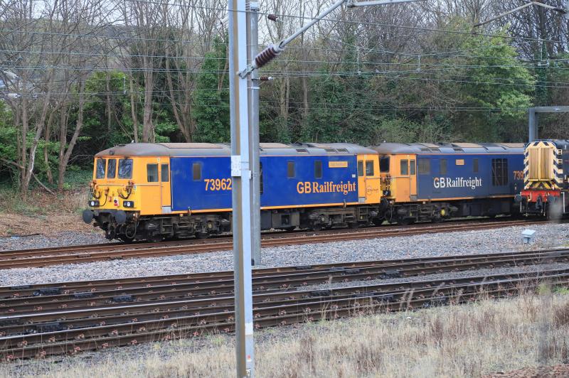 73962 Dick Mabbutt & 73961 Alison: 73962 + 73961 stabled at Craigentinny on 29/03/2023 Photo of 73962 Dick Mabbutt & 73961 Alison