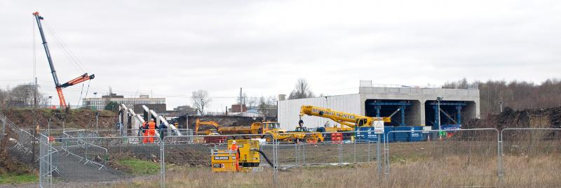 General view on Ravenscraig Side: Sunday 02-02-23 before Big Move Open View Of Site Photo of General view on Ravenscraig Side