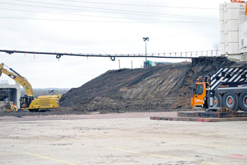 Photo of Ravenscraig Project Remains of WCML Embankment