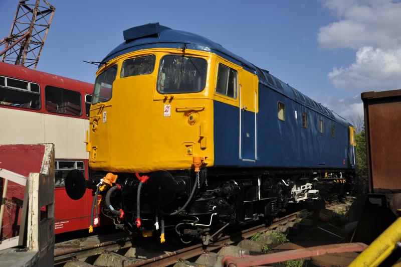 26 040 at Methil : 26 040 at the former Methil goods yard taken on 11th May 2015. Photo of 26 040 at Methil