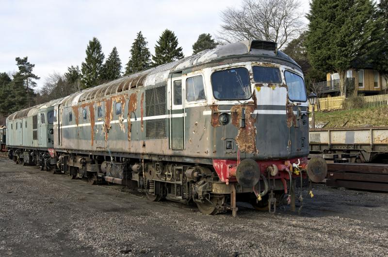 STRATHY DIESELS 7.4.23 GALA (1).jpg: A SERIES TAKEN ON THE FIST DAY OF THE STRATHSPEY'S EASTER GALA ON FRID. 7.4.23.
26002 FRONT 26025 REAR.
A SPLENDID AFFAIR--DECENT WEATHER AND SERVICES SEEMED WELL PATRONISED. Photo of STRATHY DIESELS 7.4.23 GALA (1).jpg