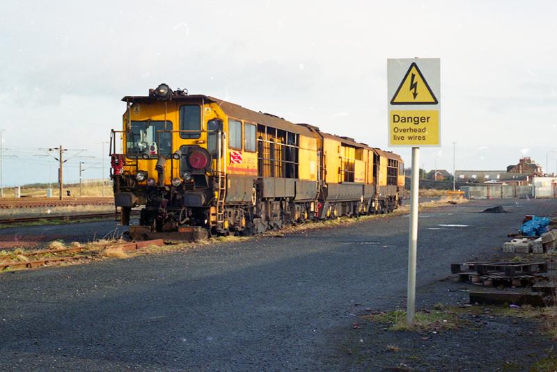 Rail Grinder DR79200 at Falkland Yard, Ayr: Rail Grinder DR79200 at Falkland Yard, Ayr at 09:00 on Sunday 24 February 2008 Photo of Rail Grinder DR79200 at Falkland Yard, Ayr