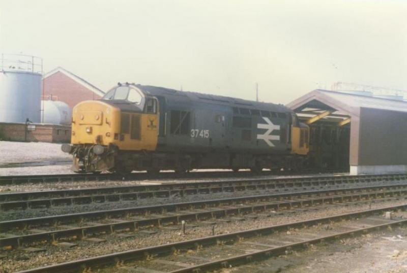 37415 at Inverness: 37415 stabled at Inverness MPD on the day of Inverness MPD Open Day. Photo of 37415 at Inverness