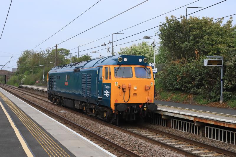 0Z11: 50050 on 0Z11 11.48 Nottingham Eastcroft to Millerhill S.S. passing through Wallyford on 03/05/2023 Photo of 0Z11
