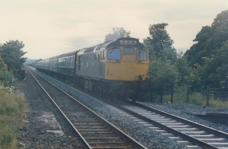 27208 on the Rutherglen & Coatbridge: 27208 passing through what is now Mt.Vernon station on the Rutherglen & Coatbridge line. (25.06.85) Photo of 27208 on the Rutherglen & Coatbridge