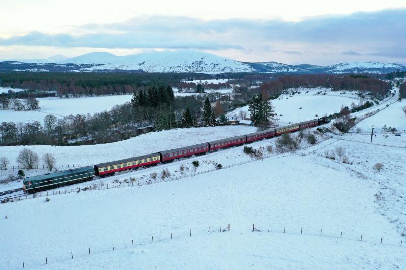 Photo of Strathspey Railway's Santa Express.