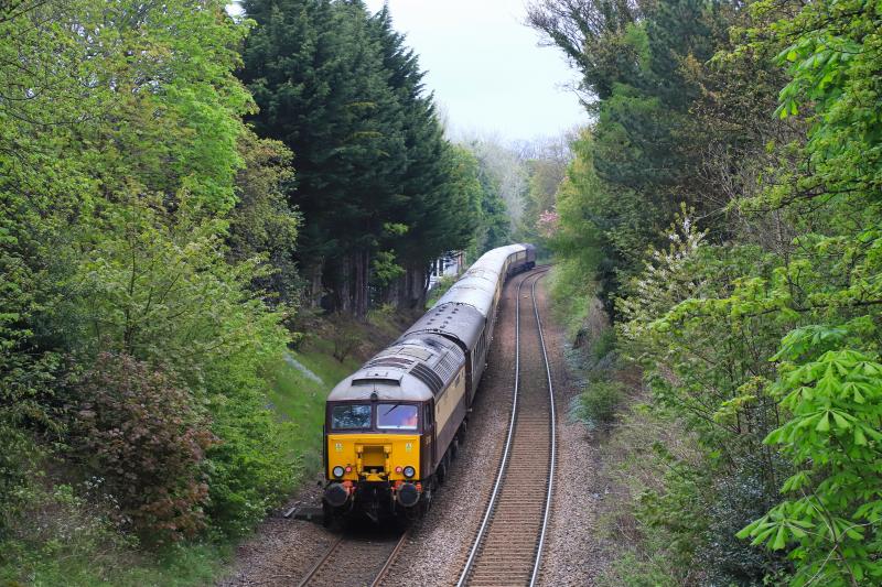 5Z80: 57313 front + 57314 rear on 5Z80 13.10 Edinburgh to Joppa Straight at Braid Avenue on 06/05/2023 Photo of 5Z80