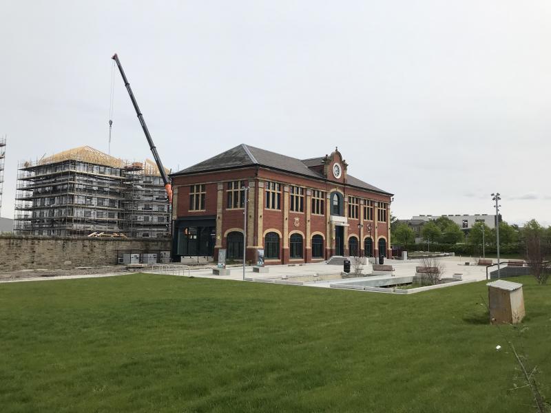 Photo of Granton Gasworks station building refurbishment completed