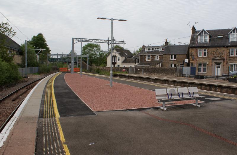 Photo of View of the extended north end of Dunblane's Island Platform