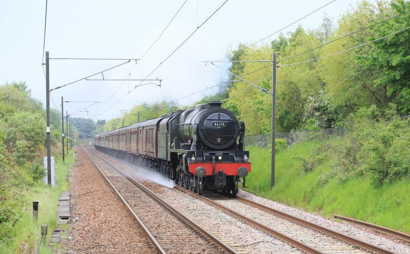 1Z32 : 46115 with 47746 on the rear of 1Z32 16.49 Edinburgh to York approaching Musselburgh on 20/05/2023 Photo of 1Z32
