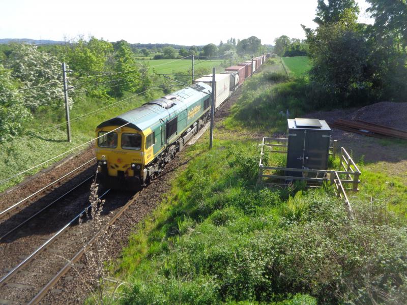66554 diverted 4S59 : Near Kirknewton Sat 27 May 2023 Photo of 66554 diverted 4S59