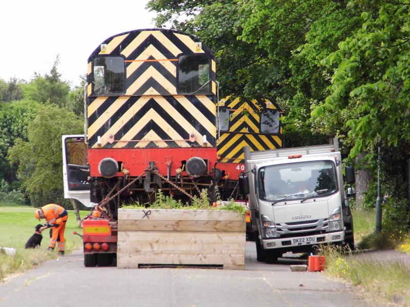 08472 08401 Stanley Street: 08472 and 08401 loaded onto Reid Freight low loaders on 08/06/2023, ready for being transported away from Craigentinny depot. Photo of 08472 08401 Stanley Street