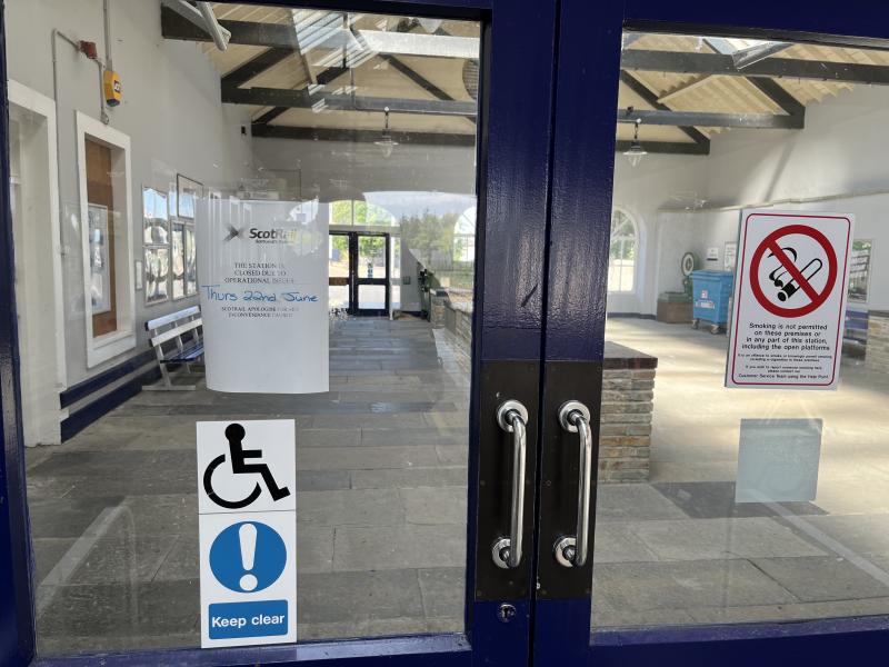 Welcome to Thurso!: Turned out you needed to back track and go out the side as main area and exit were closed on Thursday. Also meant the station toilets were closed! Photo of Welcome to Thurso!