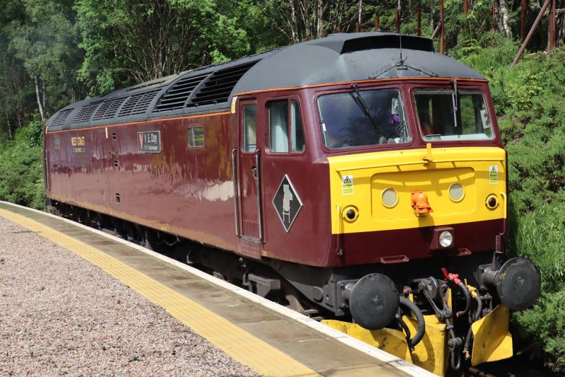 WC 47245 @ Upper Tyndrum: Having finished duties powering The Jacobite service during the dry/hot spell in June it returned today to its base at Carnforth. Photo of WC 47245 @ Upper Tyndrum