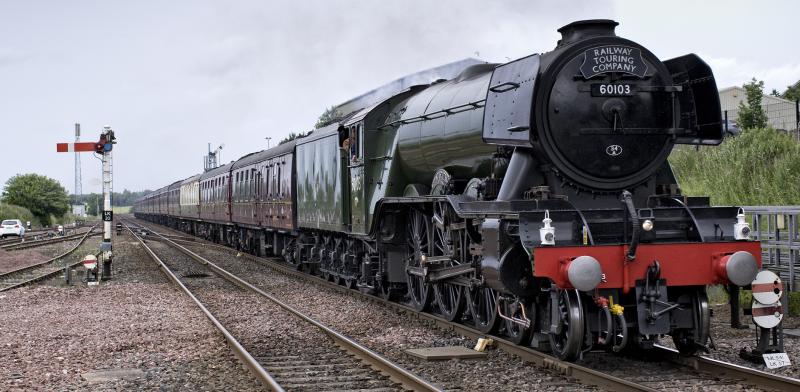 FLYING SCOTSMAN LAURENCEKIRK 3.7.23.jpg: Photo of FLYING SCOTSMAN LAURENCEKIRK 3.7.23.jpg