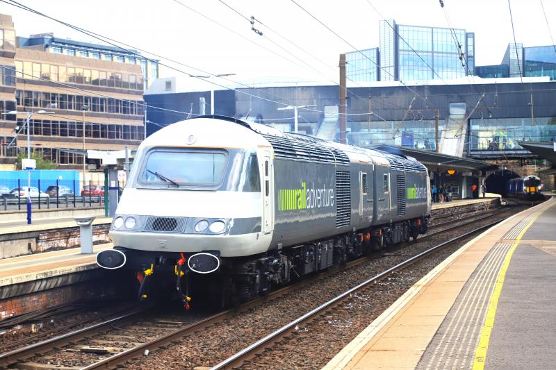 0Z45: 43480 leading 43468 on on 0Z45 09.53 Slateford Depot to Kings Norton OT Plant Depot passing through Haymarket Station on 15/08/2023 Photo of 0Z45