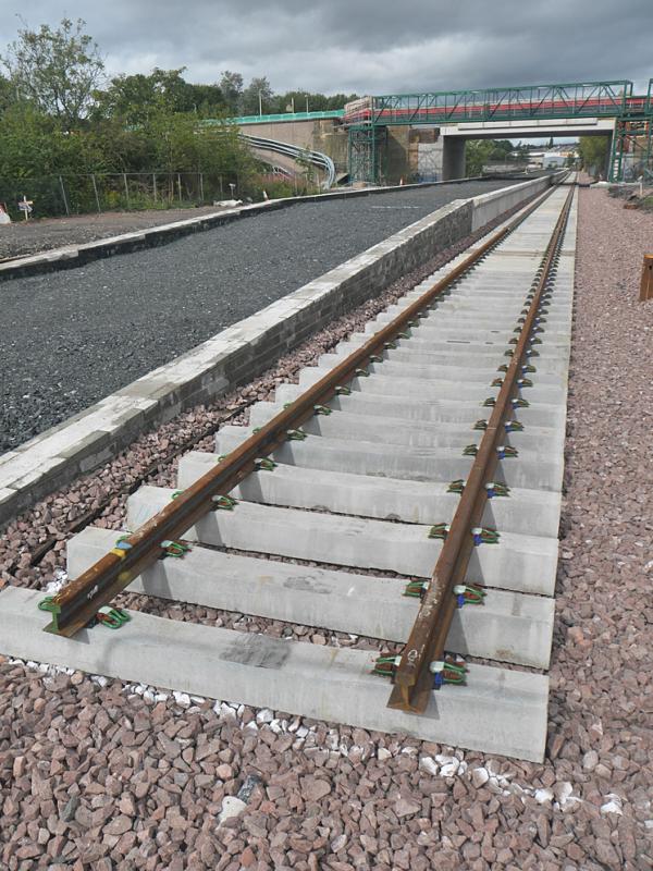 Levenmouth ending: Track has now reached the end of the platforms at Leven. Photo of Levenmouth ending