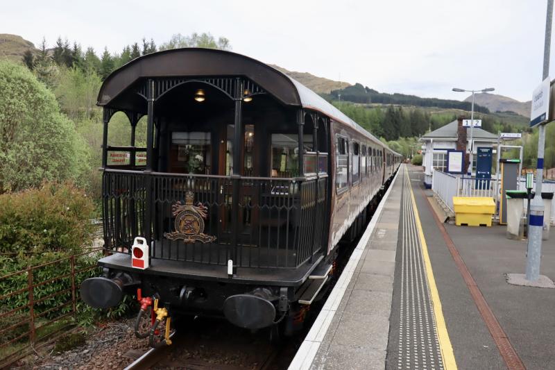 RS Verandah Coach: Pic of the Verandah on the Royal Scotsman set. Taken at Crianlarich in September 2022. Photo of RS Verandah Coach
