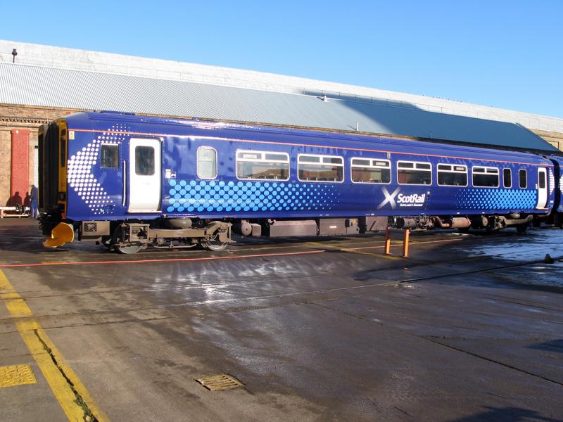 156 433 11th Feb 2009: Just rolled out of the paintshop at Glasgow Works Photo of 156 433 11th Feb 2009