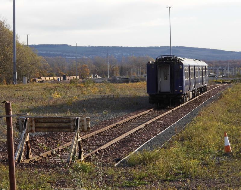321402 Millerhill 10/11/23: The remains of unit 321402 have been moved much closer to the main Whitehill Road. The remaining cars are 63064 78096. Photo of 321402 Millerhill 10/11/23