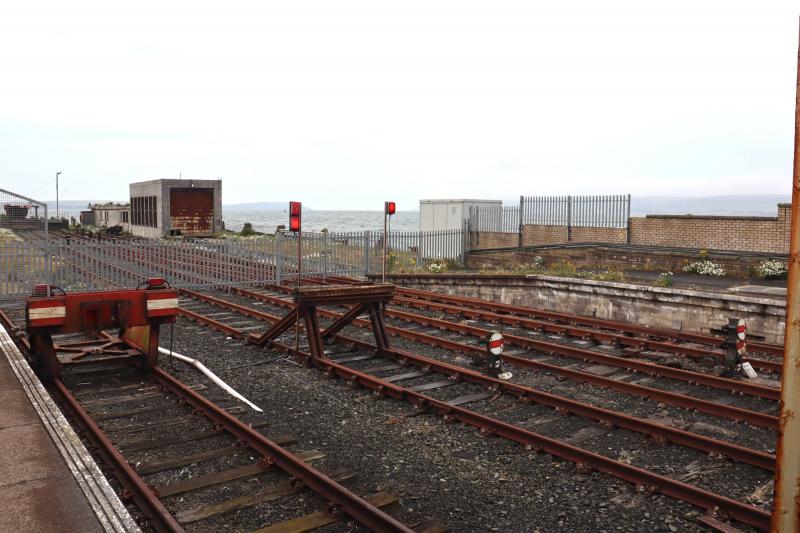 Stranraer Station Truncated Buffer Stops: Picture taken in July 2022. Photo of Stranraer Station Truncated Buffer Stops