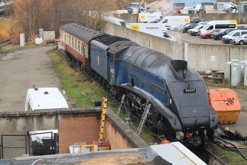 60007: 60007 being prepared at Joppa Straight for it journey south with 20132 on 26/11/2023 Photo of 60007