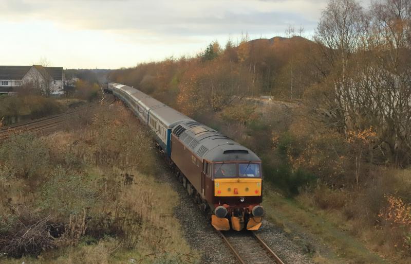 The Polar Express: 47813 on the rear of 1Z27 12.51 Waverley to Gorgie Jct on 30/11/2023 Photo of The Polar Express