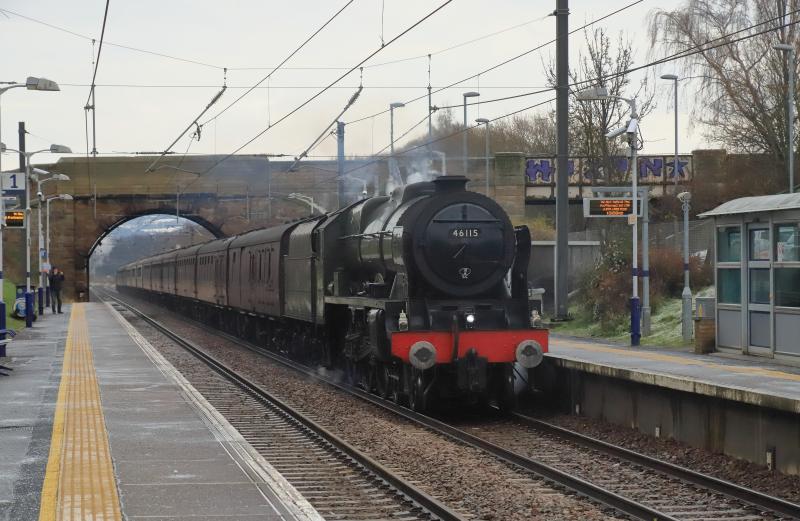1Z82: 46115 with 47802 on 1Z82 York to Edinburgh at Musselburgh on 02/12/2023 Photo of 1Z82