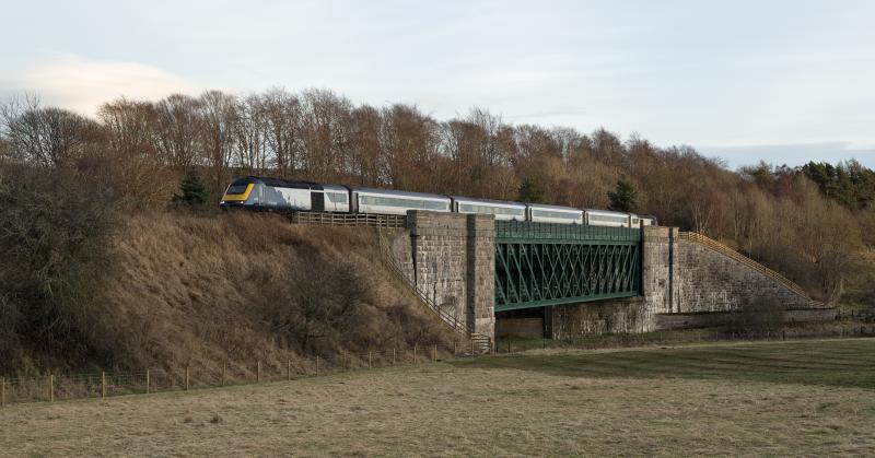 43176-137 ROTHIEMAY VIADUCT 16.12.23.jpg: FORMING THE 13.41 ABDN-IS. Photo of 43176-137 ROTHIEMAY VIADUCT 16.12.23.jpg