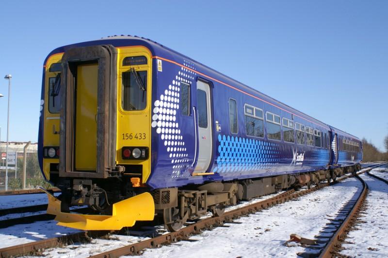 156433: Another shot of 156433 Ex Works in the yard at Railcare Springburn on the 11th February Photo of 156433