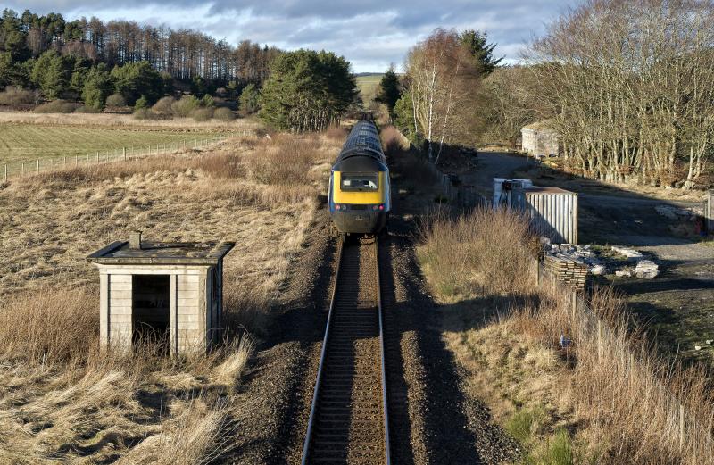 43028-149 CAIRNIE 2.2.24 (2).jpg: HARD TO BELIEVE IT IS PASSING THRO' THE SITE OF CAIRNIE JNCTN.
DESPITE EARLIER DELAYS THIS SERVICE HAD A RIGHT TIME ARRIVAL IN INVERNESS. Photo of 43028-149 CAIRNIE 2.2.24 (2).jpg