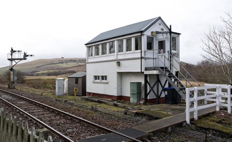 HUNTLY SB 4.2.24 a.jpg: ONE OF 4 MECHANICAL BOXES STILL OPEN ON THE ABERDEEN-INVERNESS LINE. Photo of HUNTLY SB 4.2.24 a.jpg