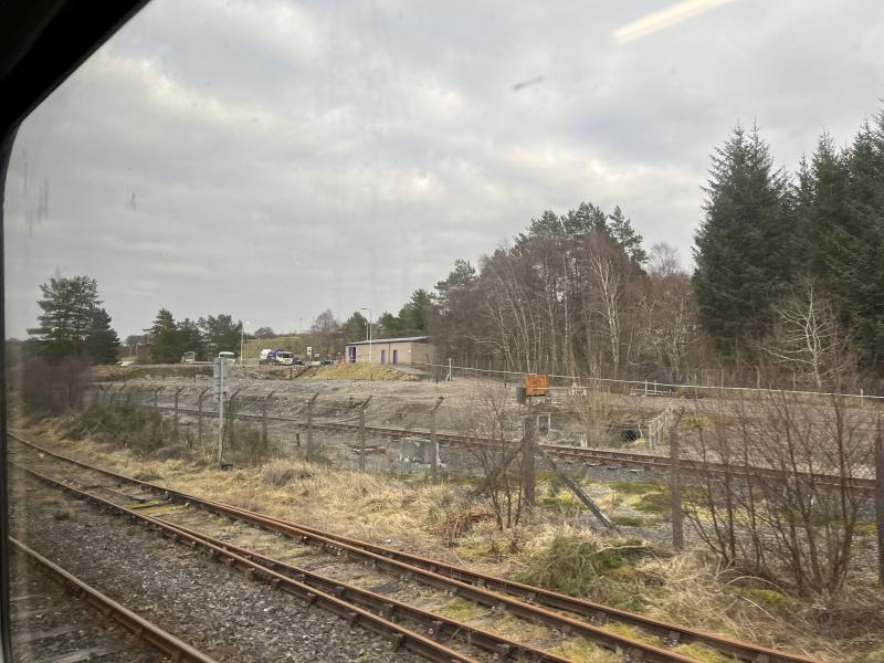 Lairg Oil Depot - March 2024: Passed Lairg so managed to get this grab shot of the now demolished Certas Oil Depot tanks. Last rail based deliveries were in 2017. Photo of Lairg Oil Depot - March 2024