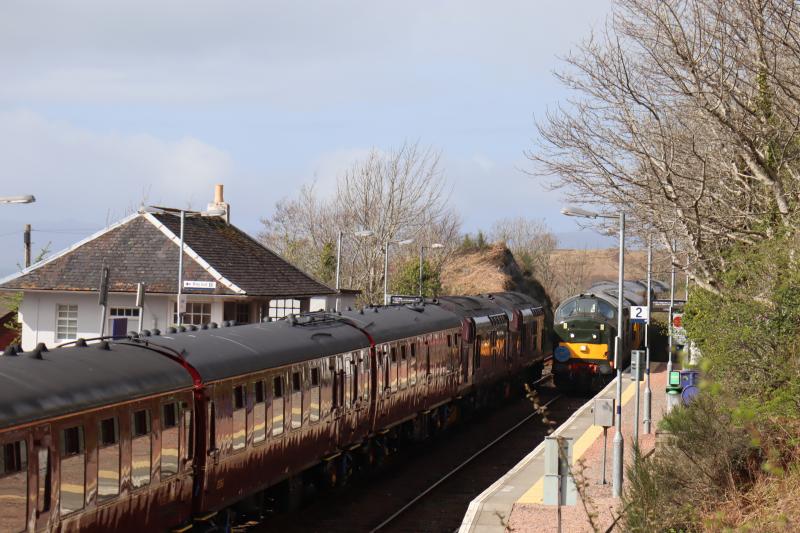 Photo of WC Jacobite Meets LSL West Highlander at Arisaig