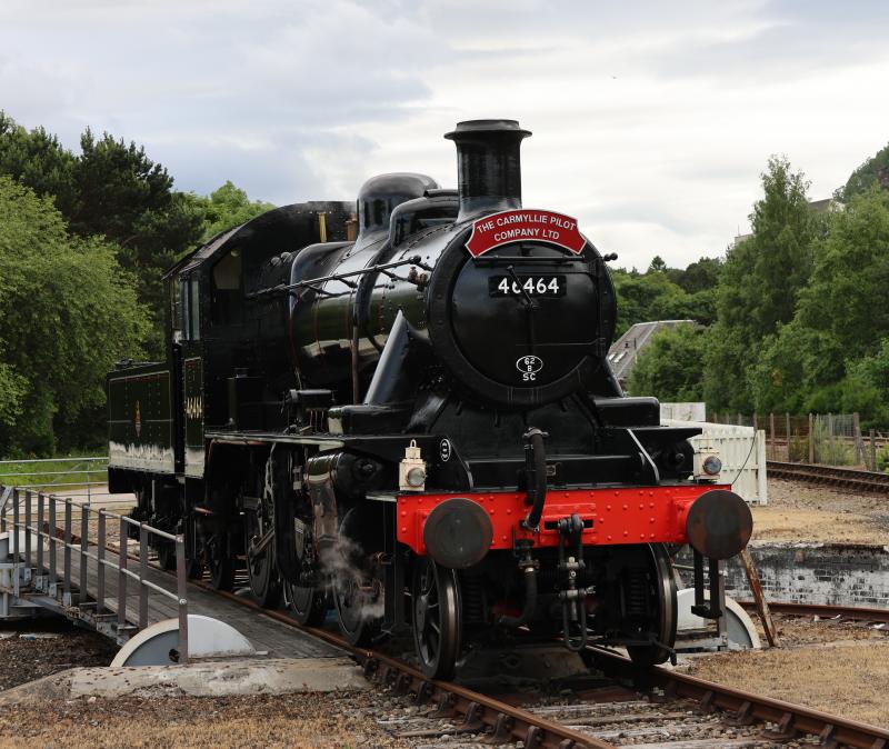 R44A0093.JPG: 46464 on the AVIEMORE TURNTABLE ON THE RETURN TO STEAM 22/6/2024 Photo of R44A0093.JPG