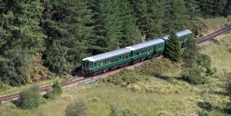 11.30 EX KEITH TOWN 11.8.24 (3).jpg: SOUTH OF LOCH PARK ----UNUSUAL TO SEE A 3 CAR SET BUT EXTRA SEATS NEEDED FOR TEDDY BEARS PICNIC! Photo of 11.30 EX KEITH TOWN 11.8.24 (3).jpg