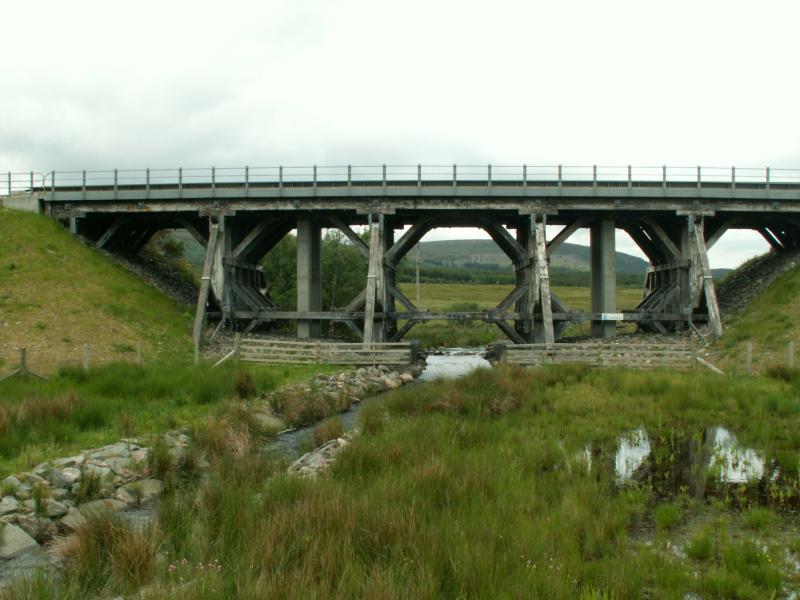 Moy Viaduct: Scotland's Last Wooden Viaduct - Constructed in 1887 and sympathetically strengthened and repaied by Carillion in 2003 Photo of Moy Viaduct