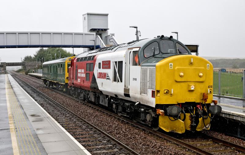 37418 AND CAROLINE KINTORE 24.9.24 (2).jpg: Photo of 37418 AND CAROLINE KINTORE 24.9.24 (2).jpg