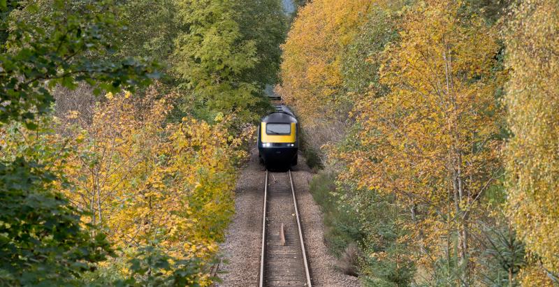 43032-26-LEITH HALL WITH 12.31 INVERNESS TO ABERDEEN 13.10.24.jpg: ON TIME. Photo of 43032-26-LEITH HALL WITH 12.31 INVERNESS TO ABERDEEN 13.10.24.jpg