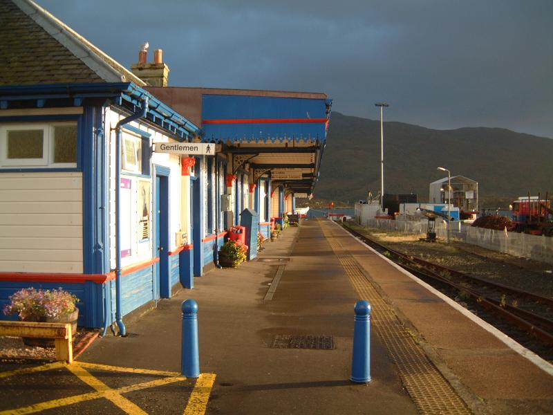 Kyle of Lochalsh Station: Seen here under a strong sky in October 2003 Photo of Kyle of Lochalsh Station