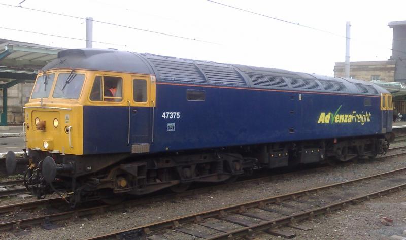 47 375 at Carlisle 23 2 09: Photo of 47 375 at Carlisle 23 2 09