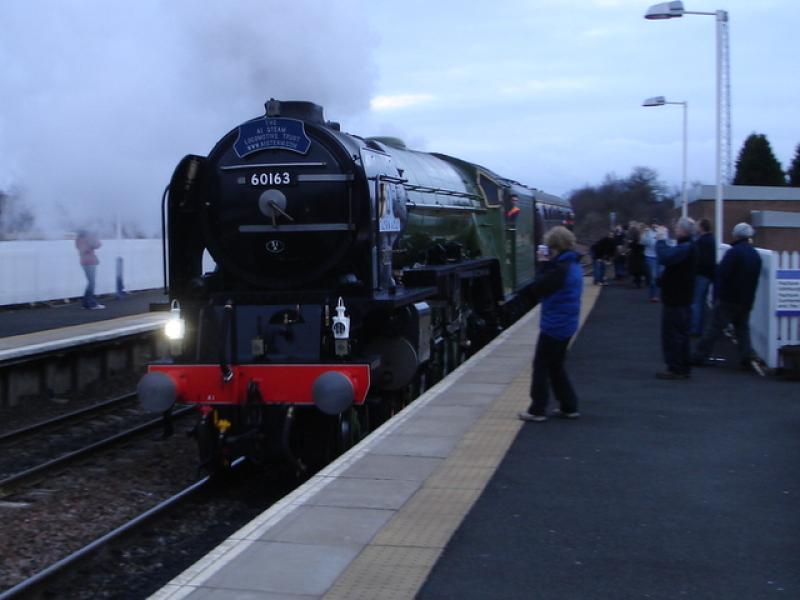 60163 Tornado : After sitting in the lop at Dalmeny she gets off to Thornton Photo of 60163 Tornado