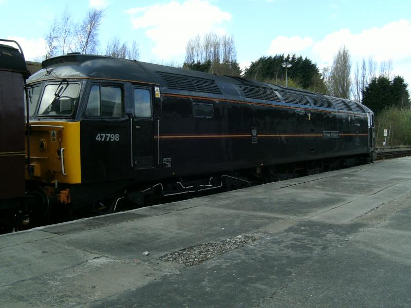 Prince William at Perth: At the head of the charter train from Cleethorpes 47 798 Prince William Photo of Prince William at Perth