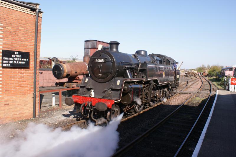 steam 80105 at bo ness: a sunny sunday afternoon Photo of steam 80105 at bo ness
