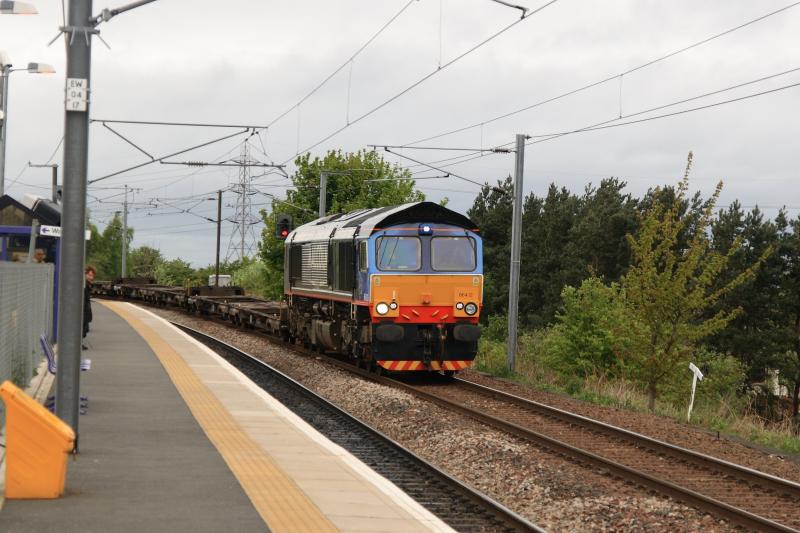 66412 on Tesco/Stobart: 66412 on 4M44 08.50 Mossend to Daventry at Newcraighall Photo of 66412 on Tesco/Stobart