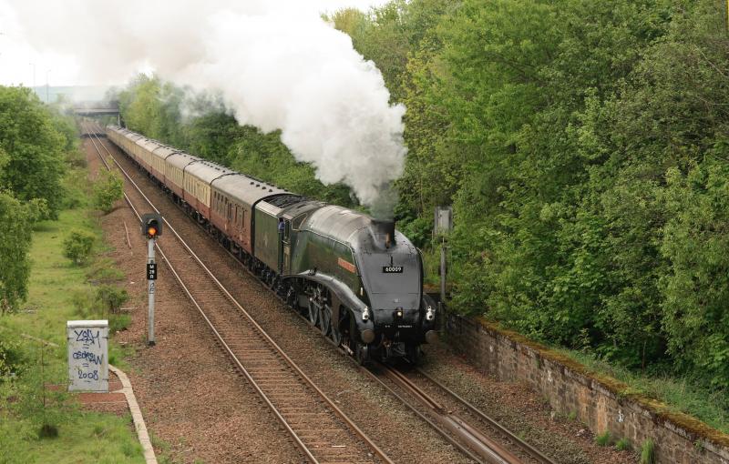 60009 on 5Z20: 60009 on 5Z20 09.01 Millerhill to Waverley approaching Niddrie West Jct. Photo of 60009 on 5Z20