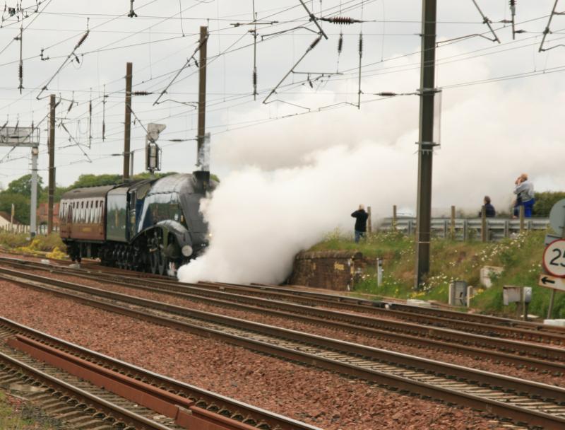Standing in the wrong place for steam: 60007 on 5Z20 Dundee to York NRM. Photo of Standing in the wrong place for steam