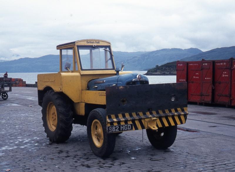 Tractor at rest between shunts : Kyle of Lochalsh, June 1965 Photo of Tractor at rest between shunts