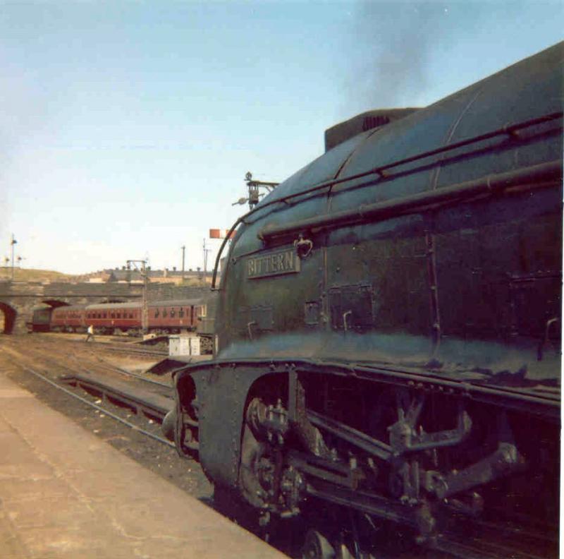 A memory of Bittern: Now very much to the fore once again, a view of her in July 1965 at Buchanan Street waiting for departure with the 5.30pm to Aberdeen. Photo of A memory of Bittern